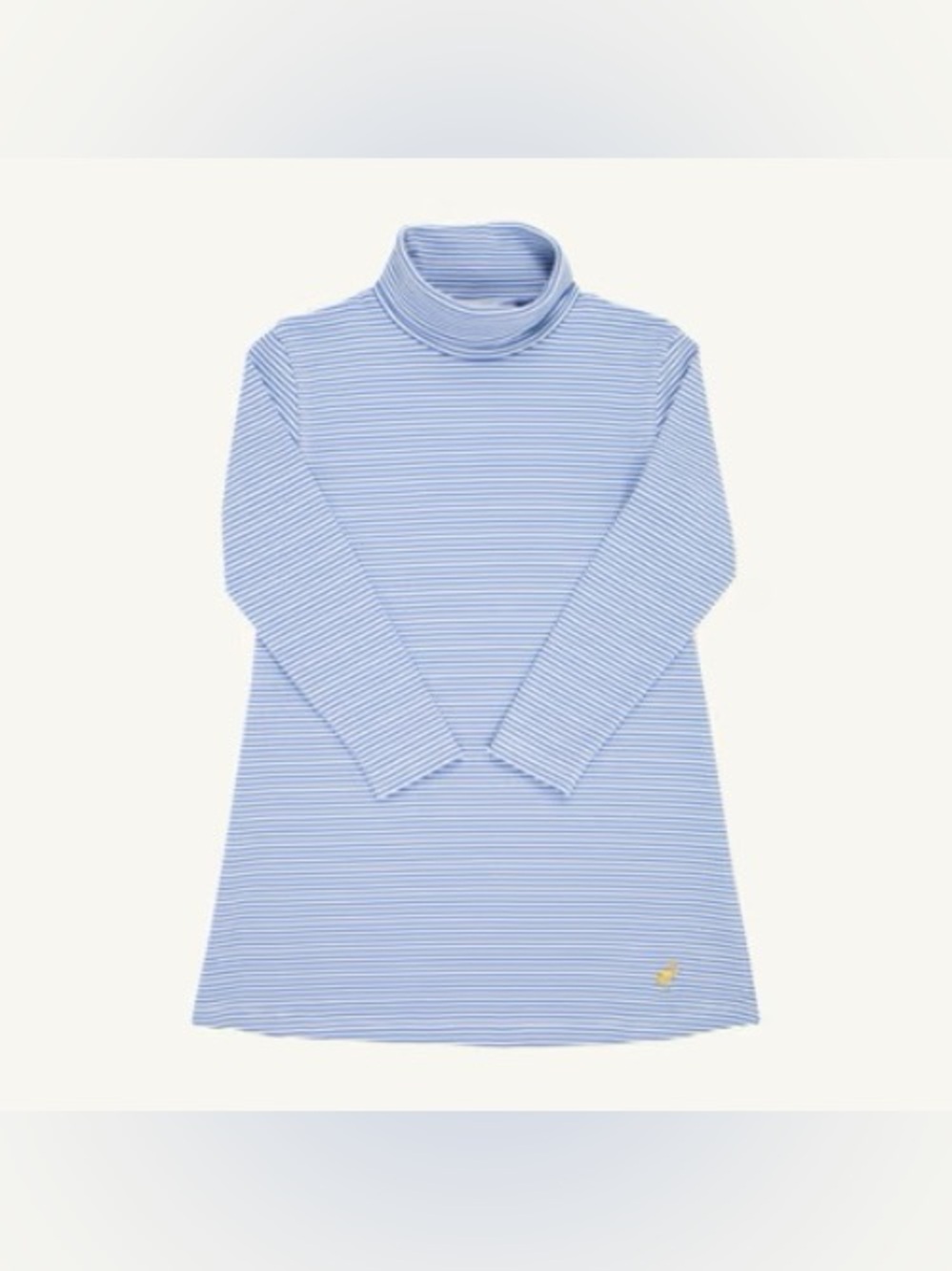 The Beaufort Bonnet Company Tatum's Turtleneck Dress Blue Stripe size 6